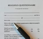 Religiöser Fragebogen, englisch*